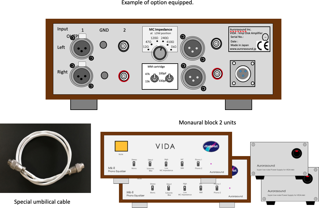 VIDA-MkⅡExample of option equipped.