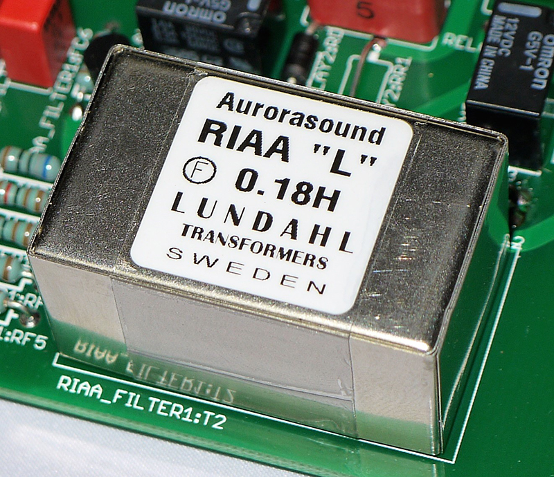 Customize RIAA choke transformer with Aurorasound logo